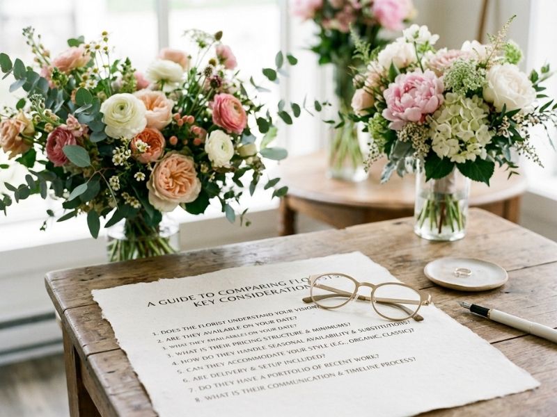 Comparing florists