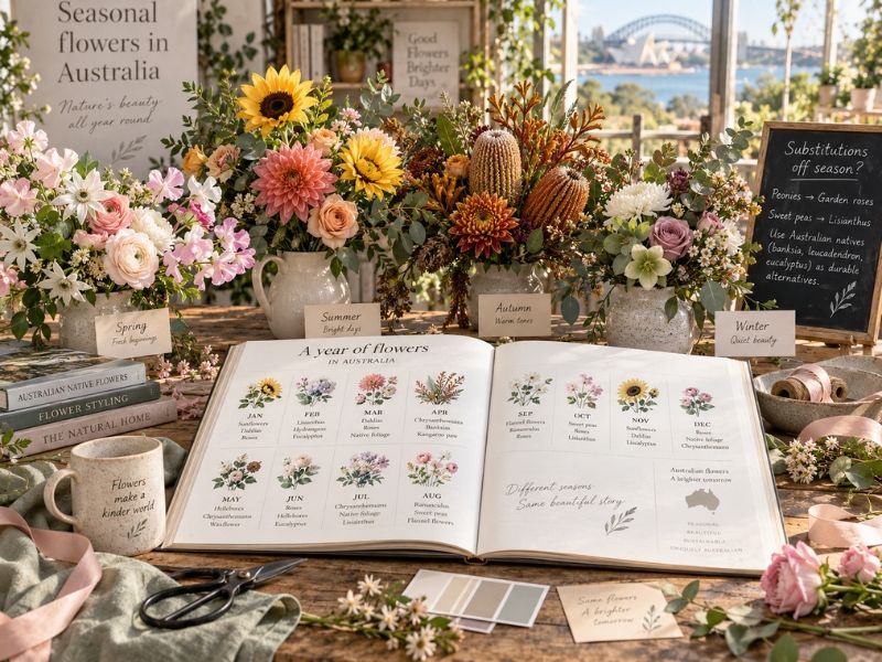 Seasonal flowers in Australia